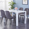 High Gloss White Dining Table suit 4-6 Chairs/Velvet Chairs Dining Room Kitchen