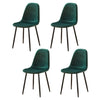 Set of 4 Velvet Dining Chairs Side Chairs Metal Legs Living Room Home Office BN