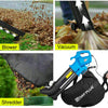 Electric Leaf Blower Shredder Powerful Motor for Lawn Clean Leaves Dust Garage