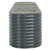 Garden Planter 400x80x81 Galvanised Steel Grey T8X3