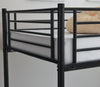 Twin Over Bunk Bed Frame Single Loft Sleeper with Two Storage Drawers Ladder