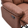 Adjustable PU Leather TV Armchair Sleeper Sofa Lounge Manual Recliner w/Footrest
