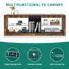 LED TV Stand Cabinet with Shelves Storage Unit Modern Entertainment RGB Lights