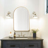 Industrial Arch Shape Metal Frame Wall Mounted Accent Mirror Hallway Bathroom UK