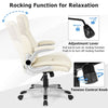 Ergonomic Office Task Chair Swivel PU Leather Executive Chair W/ Rock Function