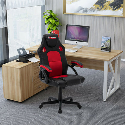 Racing Gaming Swivel Office Computer Chair Mesh Bucket PU Leather Office Chair