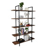 Industrial Bookcase Storage Tall Shelf Metal Display 5Tier Ladder Shelves UK