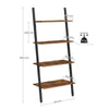 4 / 5 Tier Bookcase Ladder Shelf Unit Wall Rack Shelf Storage Shelving Bookshelf