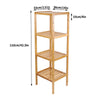 Bamboo 4 Tier Storage Shelving Unit Shoe Rack Bookshelf Freestanding Plant Stand