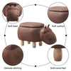 Upholstered Animal Shaped Ottoman Ride-on Footrest Stool Rest Seat TOY Kids New
