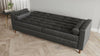 Velvet Sofa Bed 3 Seater Wooden Legs With Built in Storage Sofabed