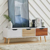 Wooden Entertainment TV Stand Cabinet 3 Drawers Sideboard Living Room Furniture