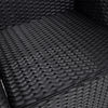 2/4 Outdoor Garden Furniture Cushioned Black Rattan Chairs Set Patio Wicker Seat