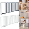 Foldable Dog Gate 3/4Panel Pet PlayPen Fence Safety Barrier Room Divider w/ Feet