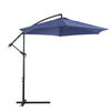 3 m Banana Parasol Sun Shade Umbrella Garden Parasol Adjustable with Base
