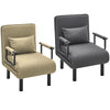 Folding Single Sofa Bed Futon Beds Recliner Armchair with Pillow Sleep Function