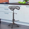 Vintage Industrial Metal Adjustable Tractor Seat Bar Stool 360 ° Swivel Chair