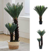 Large Artificial Cycas Tree in Pot Fake Green Plant Indoor Outdoor Home Office