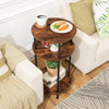 Side Table Round Coffee Table with Storage Telephone Table Bedside Table