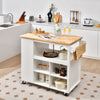 Rolling kitchen Island Mobile Serving Trolley Cart w/ Drawer and Towel Rack