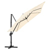 XL 3x3m Square Banana Parasol Outdoor Garden Patio Cantilever Hanging Umbrella