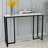 Modern Console Table White Marble Effect Hallway Hall Desk Side Table Furniture