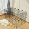 Pet Playpen Fence DIY Playpen Puppy Dog Cat Animal Cage Exercise Metal PP Indoor