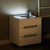 2/3 Drawers LED Bedside Tables Cabinets Wireless Charging Bedroom Furniture