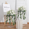Artificial Flower Bouquet Ball Wedding Table Pedestal Road Lead Outdoor Decor