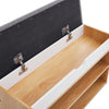 Oak Effect Shoe Bench Cabinet Shelves Storage Hallway Rack Cushion Seat Stand UK