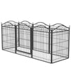 Dog Playpen Pet Kennel Crate Folding Barrier Fencing Garden Expanding Gate Pen