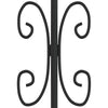 Fence Gate with Spear Black 305x198 -coated Steel M0R3