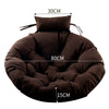 Hanging Rattan Egg Chair Pads Outdoor Indoor Patio Garden Swing Seat Cushion Mat