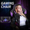 Computer Gaming Chair Ergonomic Office Massage Chair Footrest Recliner Purple