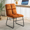 Nordic Velvet Upholstered Accent Chair Fold Away Backrest Armchair Dining Chairs