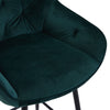 2* Velvet Bar Stools Breakfast Bar stool Pub Chairs Padded Seat Metal Leg CLIPOP