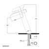 Waterfall Tall Glass Bathroom Basin Sink Mixer Taps Cloakroom Hand Wash Faucet