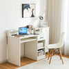 Wooden Computer Desk W/ Keyboard Tray Writing Workstation Vanity Dressing Table