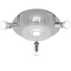 Modern LED Ceiling Lights Adjustable Spotlight 4 Way Round Plate with 4x Bulbs