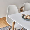 Dining Table and Chairs 4 6 Set Wooden legs Retro dining Room Chair Grey Kitchen
