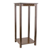 Vintage Carving Art Bamboo Tall Plant Stand Pot Holder Home Side Table End Table
