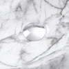 Oval Cloakroom Sink Countertop Basin 480x340mm Grey Marble Ceramic HandWash Bowl