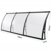 Door Canopy Awning Shelter Front Back Porch Outdoor Shade Patio Roof Rain Cover