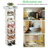 7 Tier Shoe Rack Vertical Wooden Organizer Storage Stand Hallway Shoes Tower