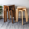 1/2PCS Rustic Wooden Barstool Bar Stool Breakfast Seat Bar Pub Chair Living Room