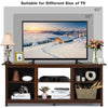 TV Stand for TVs up to 65 Inches Wooden Modern TV Console Table W/6 Open Storage