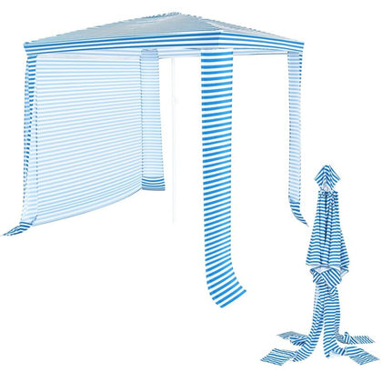 2m x 2m Outdoor Garden Gazebo Foldable Beach Cabana Patio Sunshade Canopy W/ Bag