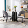 2/4 X Dining Chairs Velvet Set Padded Seat Metal Leg Kitchen Chair Home Office