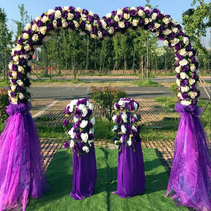 Wedding Backdrop Heart Shaped Stand Metal Arch Frame Party Flower Balloon Decor