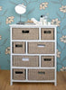 Large Chest of Drawers, Bathroom hallway white storage unit, ASSEMBLED